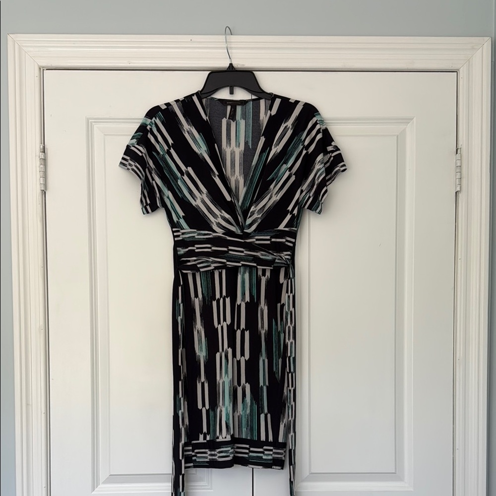 BCBGMaxAzria Kaitlin Jersey faux Wrap Midi Dress
